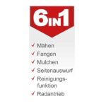 Benzinrasenmäher MS173-51 Scheppach mit Motoröl & Ersatzmesser – 51cm Schnittbreite | Radantrieb - Bild 2