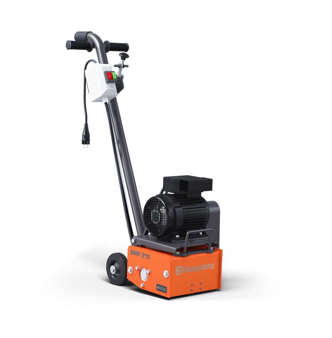 BMP215.jpg HUSQVARNA / BLASTRAC BMP 215 E mit Trommel – Betonfräse (230 Volt) | Vorführgerät - Bild 1