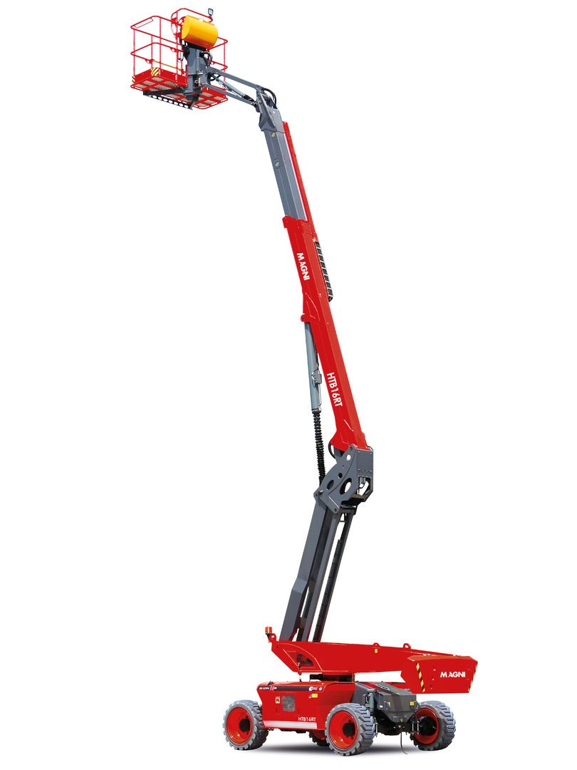 HTB16RT-copprod.jpg MAGNI HTB16RT Hybrid-Teleskop-Arbeitsbühne geländegängig 16,2 mtr. - Bild 1