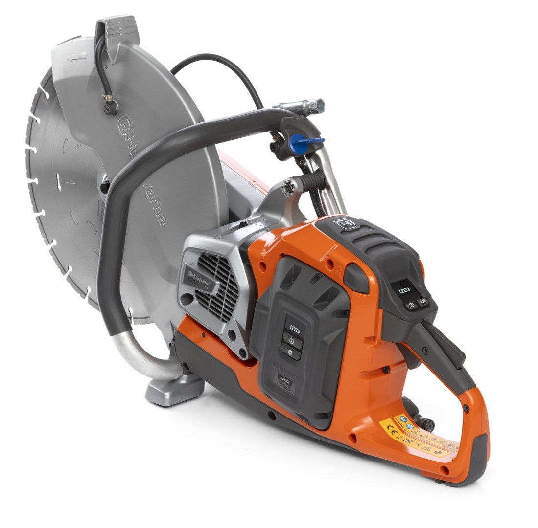 K1-7-3.jpg HUSQVARNA K1 PACE Akku Trennschleifer Ø 350 mm SET MIT 2 AKKUS, LADEGERÄT, TRENNSCHEIBE & KISTE - Bild 1