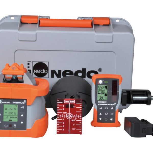 NEDO PRIMUS 2 HVA2N mit Commandor 2 – Rotations- / Neigungslaser horizontal & vertikal