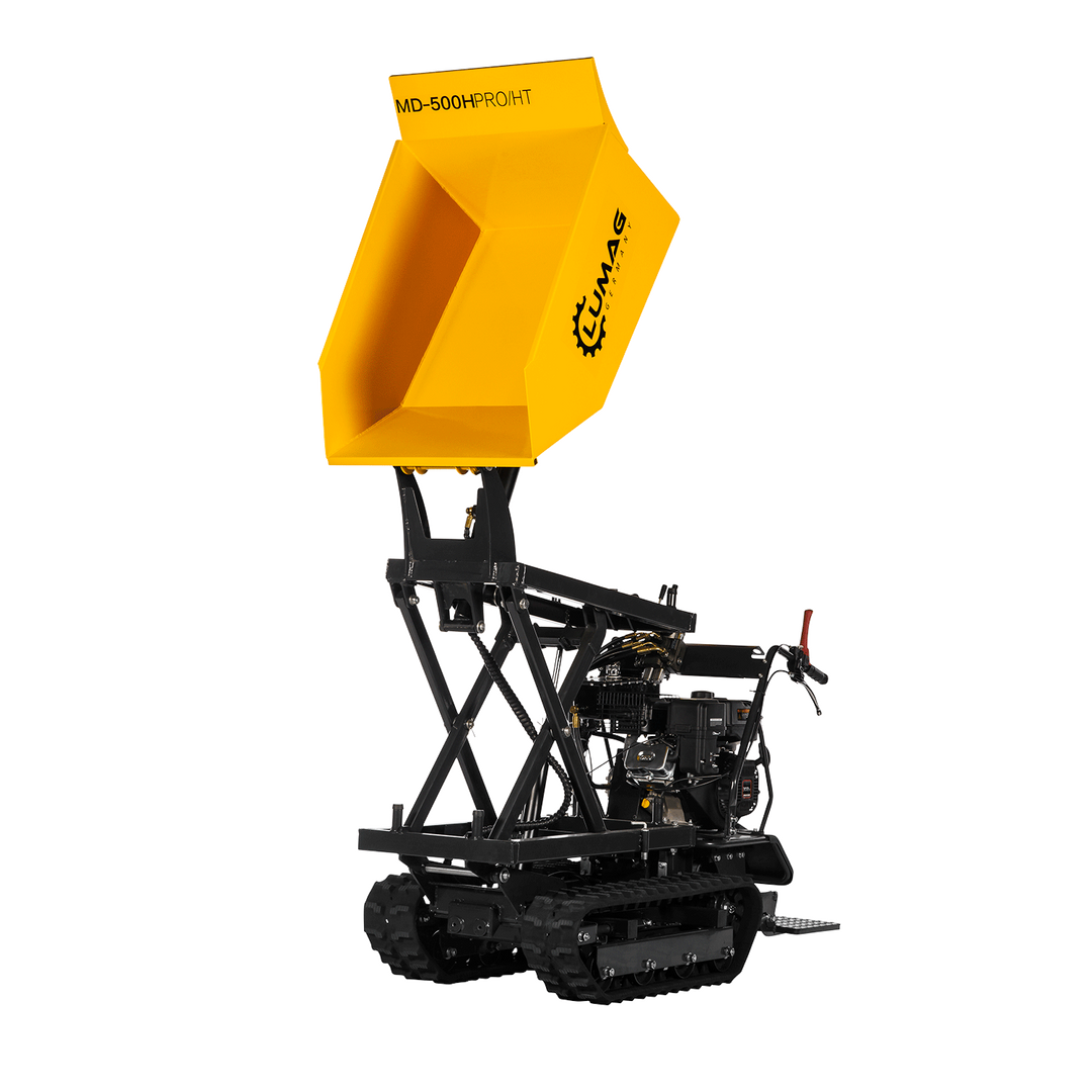 zoom-pb-md500hproht-3.png LUMAG MD500HPROHT Minidumper Hochkipper mit Frontkippmulde 500 kg Zuladung - Bild 1