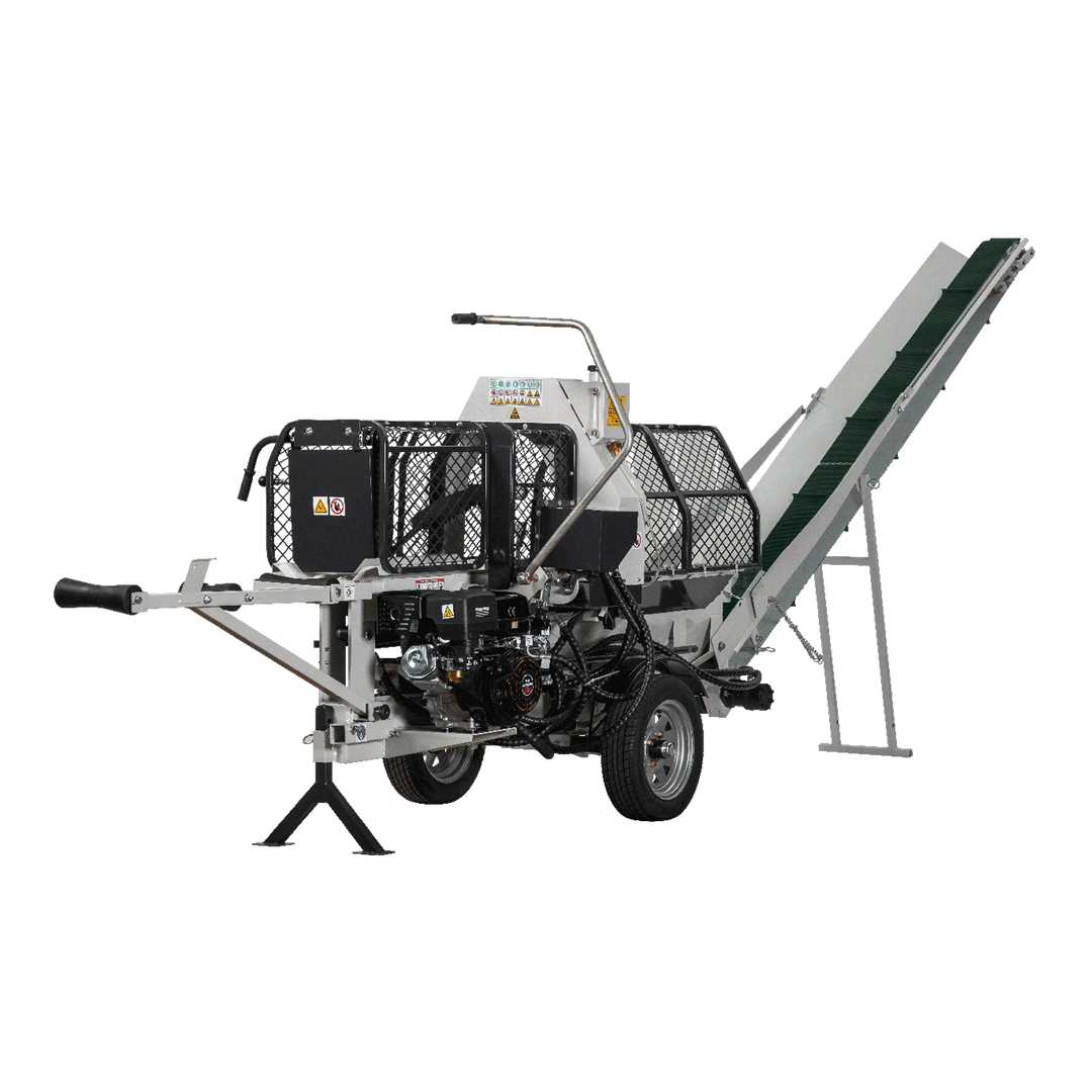 zoom-pb-ssa400g-1.png LUMAG SSA400G | Benzin-Sägespaltmaschine mit Fördenband - Bild 1