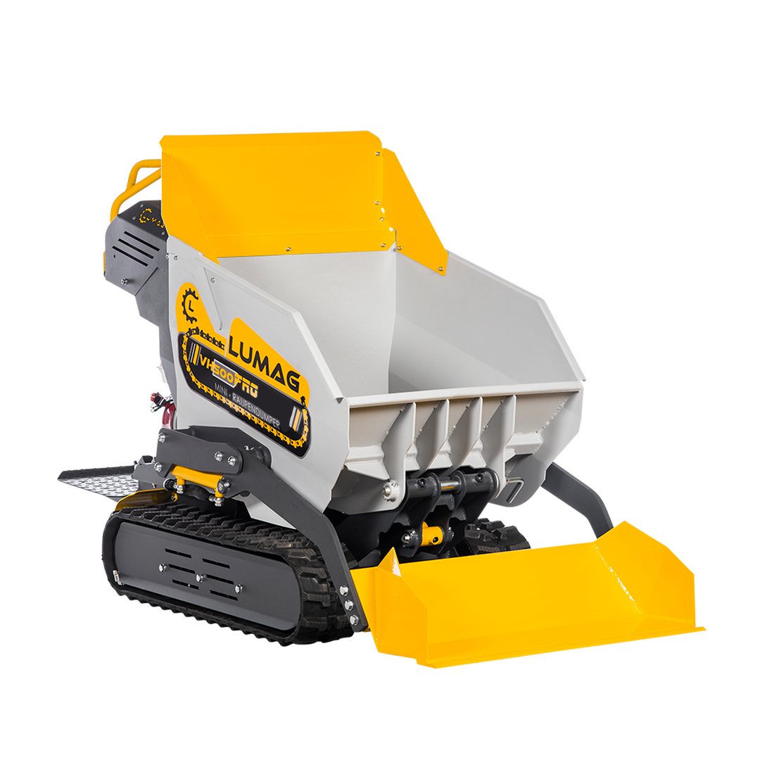 zoom-pb-vh500apro-serie-2-2.png LUMAG VH500PRODA Minidumper mit Frontkippmulde und Selbstladeschaufel 500 kg Zuladung - Bild 1