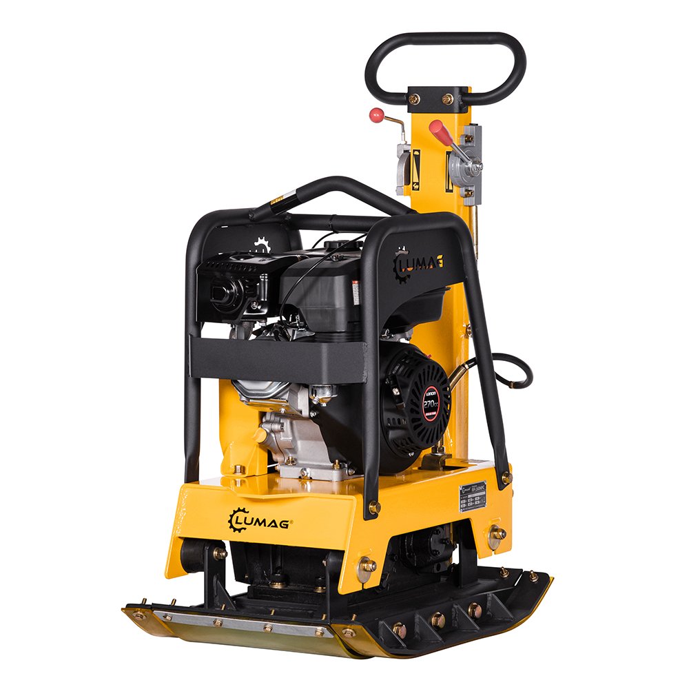 zoom-rp160hpc-2023-1.jpg LUMAG RP-160HPC – Rüttelplatte reversierbar mit 160 kg inkl. Transportfahrwerk und Gummimatte - Bild 1